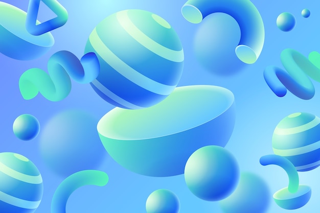 Realistické 3D abstraktní pozadí
